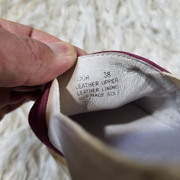 Chocolat Blu Noor Leather Purple Black Sneakers Size EU 38 / US 7.5 - Picture 9 of 9